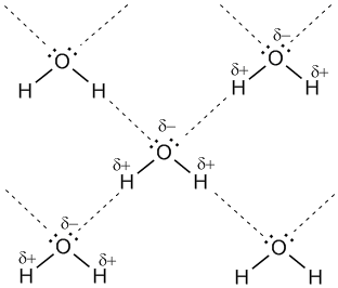 Коли збіднений електронами атом водню однієї молекули (акцептор) взаємодіє з неподіленої електронної парою на атомі N, O або F іншої молекули (донор), то виникає зв'язок, схожа на полярну ковалентну